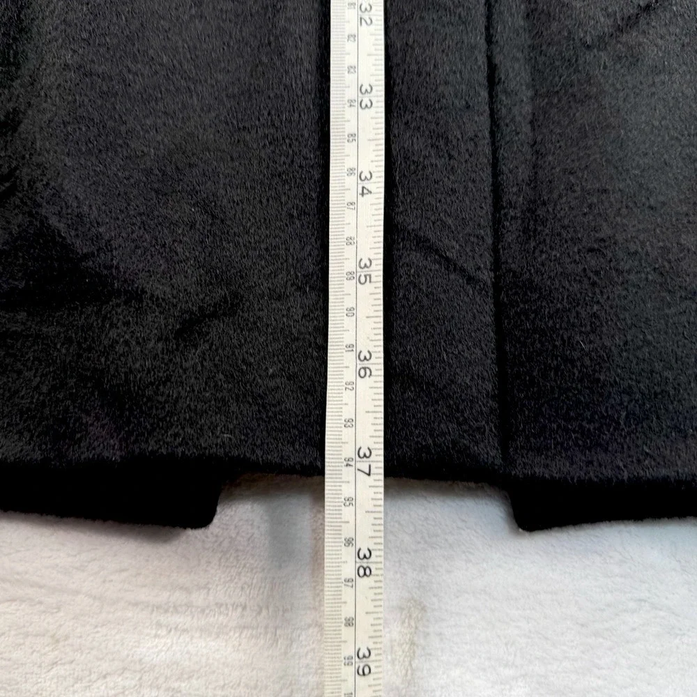 All Saints Merton Overcoat Mens 40 Long Wool Flannel Zip Button Lined Top Casual